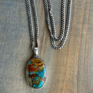 Sterling Silver & Turquoise Necklace